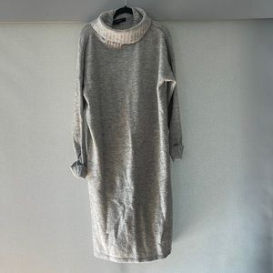 Vero moda villa long sleeve cowl neck midi dress